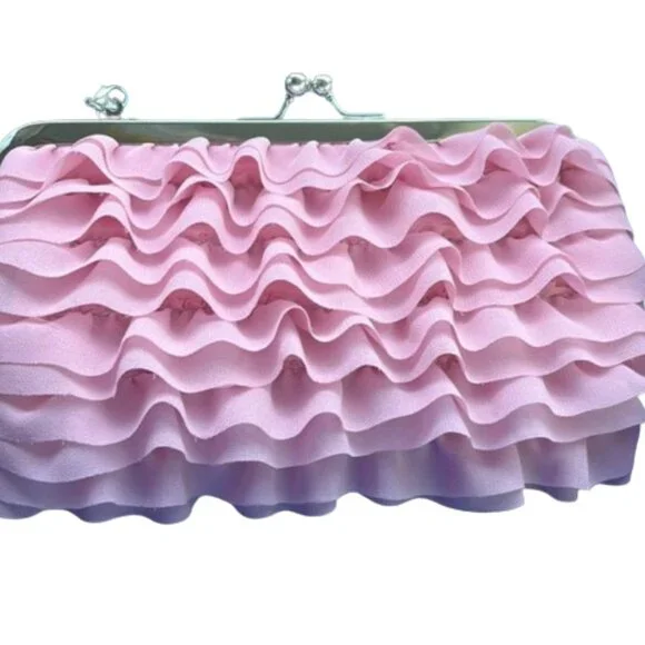 NWT Kate Landry Pink Ruffle Bag - Picture 8 of 8